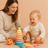 Wooden Name Puzzle with Numbers & Shapes